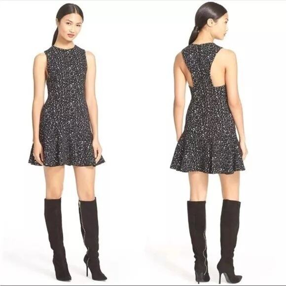 Alice + Olivia Dresses & Skirts - alice + olivia | sleeveless racerback knit fit n flare cotton mini dress sz 0